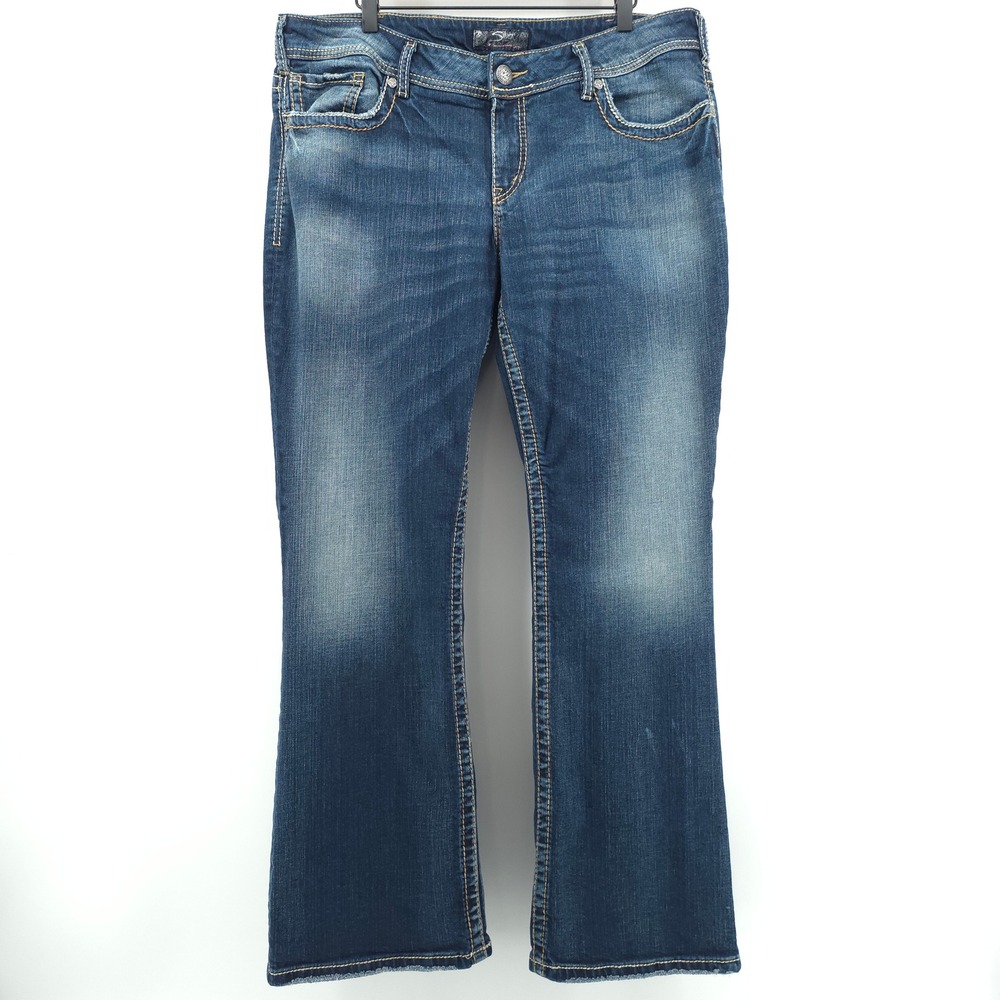Silver Jeans Suki Women Bootcut 18 Blue W93165JB381 Mid Rise Denim